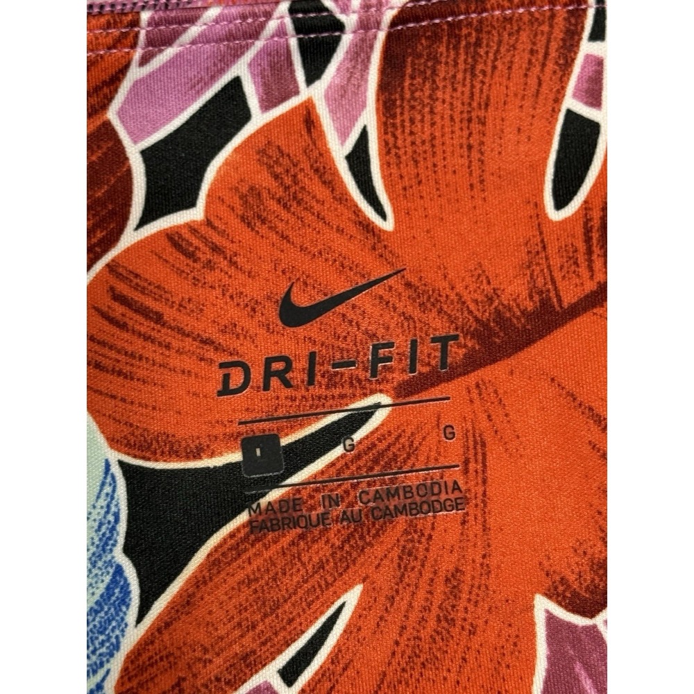Nike Dri-FIT Icon Clash One Floral Hi-Rise Boho Leggings Size L Capri Comfort - Picture 6 of 11